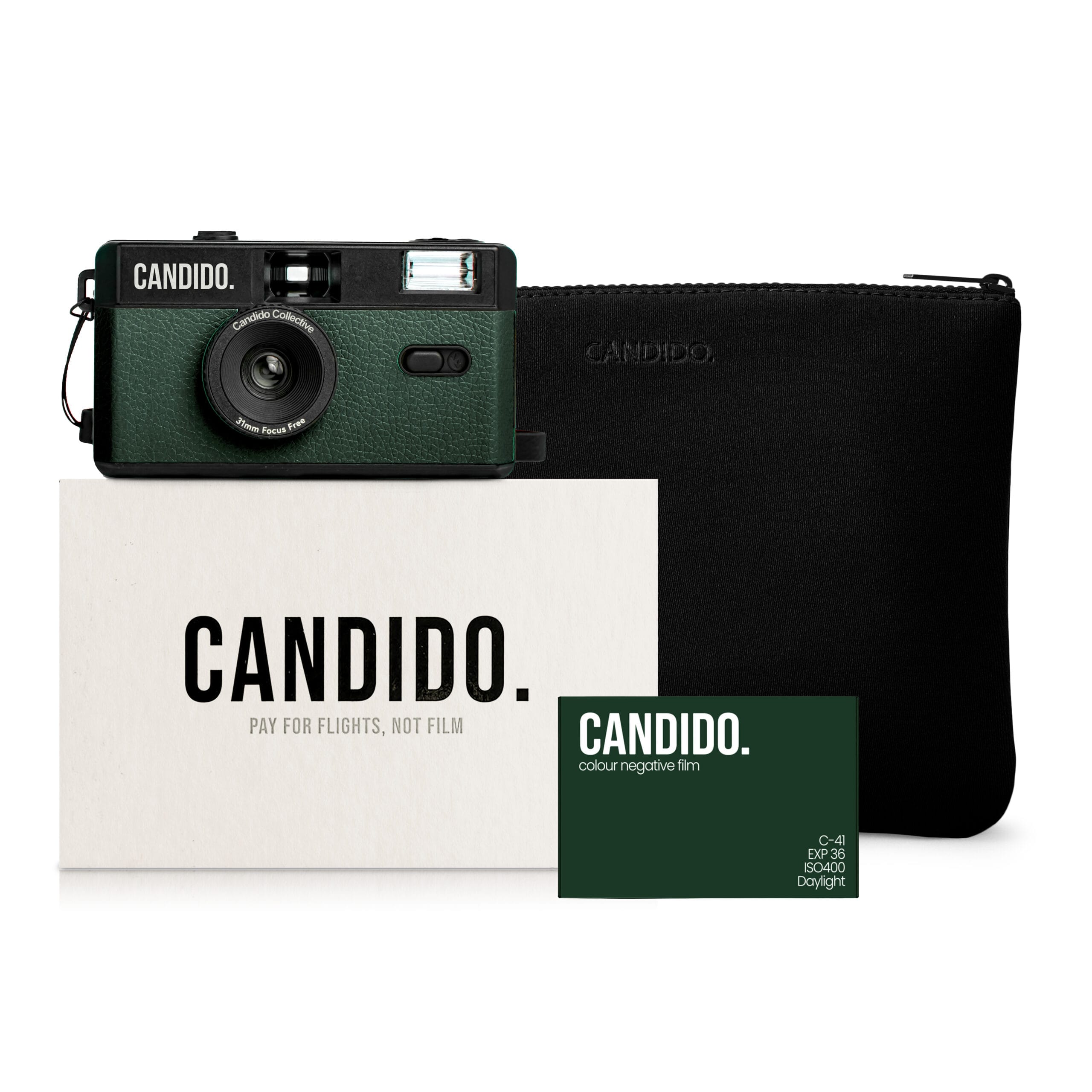 camara green c bolsa y rollo 400